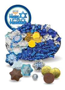 Hanukkah Assorted Solid Chocolate Platter