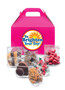 Brighten Your Day Gable Box of Treats - Pink