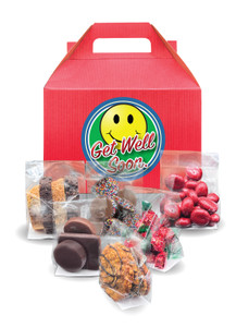 Get Well Gable Box of Treats - Red