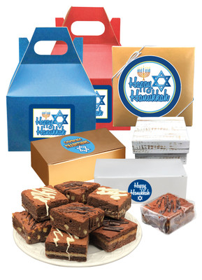 Hanukkah Brownie Gifts