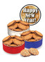 Happy New Year Florentine Lacey Cookies Tin