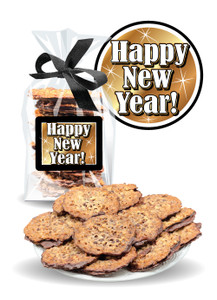 Happy New Year Florentine Lacey Cookies