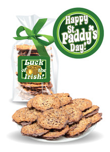 St Patrick's Day Florentine Lacey Cookies Small Box