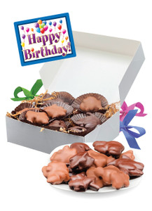 Happy Birthday Chocolate Turtles - Large Box