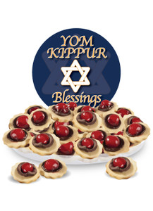 Yom Kippur Chocolate Cherry Butter Cookies
