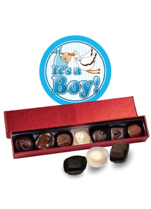 Baby Boy Chocolate Candy Sparkle Box