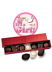 Baby Girl Chocolate Candy Sparkle Box