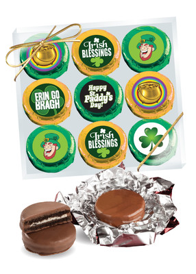 St Patrick's Day Cookie Talk Chocolate Oreo 9pc Box