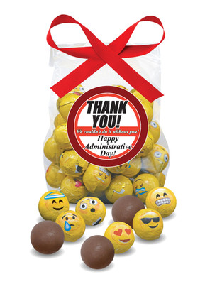 Admin/Office Emoji Foil Chocolate Balls