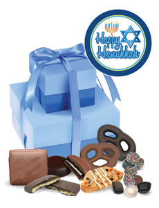 Hanukkah 2 Tier Tower of Treats - Blue