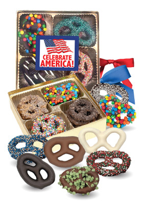 Celebrate America Gourmet Pretzel 16pc Box