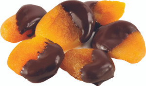 Chocolate Dipped Dried Apricot