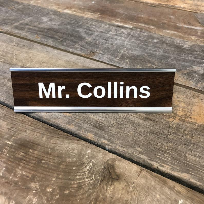 Personalized Name Desk Name Plate The Perfect Gift With A Funny