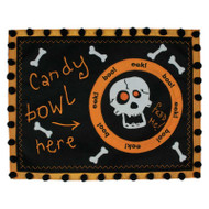 "Feed Me" Skull Candy Bowl Placemat