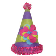 Lulu Stripes & Flower Party Hat