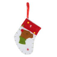 Mini Reindeer Christmas Stocking Gift Card Holder