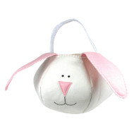 Pink Loppy Eared Easter Bunny Basket