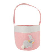 April Pink Bunny Easter Basket
