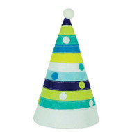 Blue Dot & Stripe Party Hat
