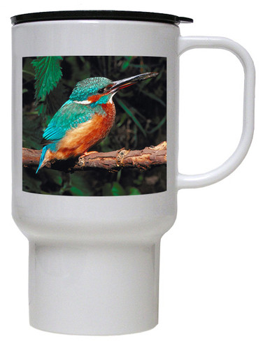 Kingfisher Polymer Plastic Travel Mug