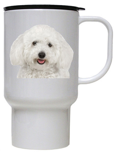 Bichon Polymer Plastic Travel Mug