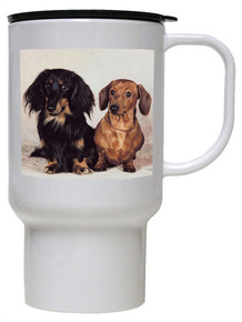 Dachshund Polymer Plastic Travel Mug