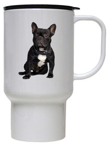 French Bulldog Polymer Plastic Travel Mug