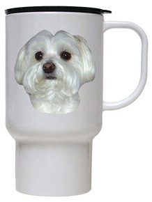 Maltese Polymer Plastic Travel Mug