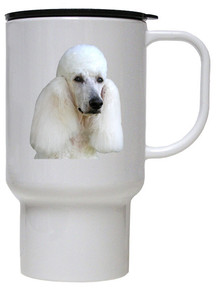 Poodle Polymer Plastic Travel Mug