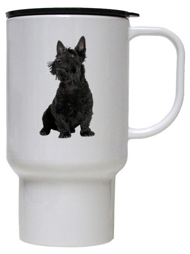 Scottish Terrier Polymer Plastic Travel Mug