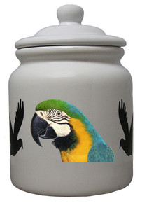 Macaw Ceramic Color Cookie Jar