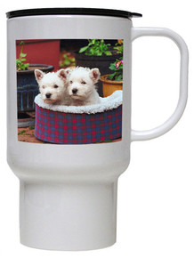West Highland Terrier Polymer Plastic Travel Mug