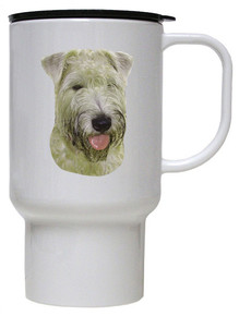 Wheaten Terrier Polymer Plastic Travel Mug