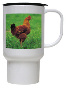 Chicken Polymer Plastic Travel Mug