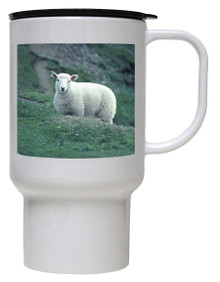 Sheep Polymer Plastic Travel Mug