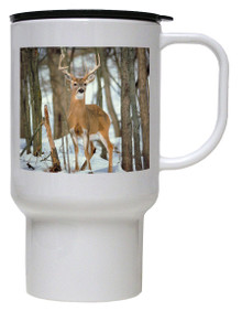Deer Polymer Plastic Travel Mug