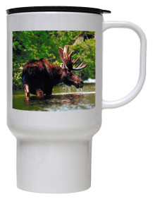 Moose Polymer Plastic Travel Mug