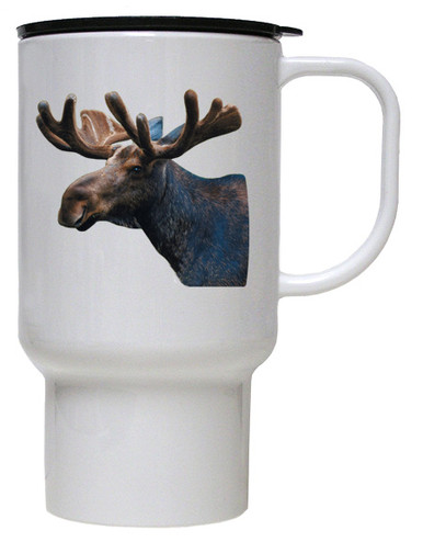 Moose Polymer Plastic Travel Mug