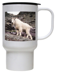 Mountain Goat Polymer Plastic Travel Mug