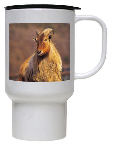 Mountain Goat Polymer Plastic Travel Mug