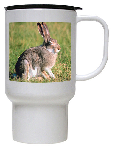 Rabbit Polymer Plastic Travel Mug