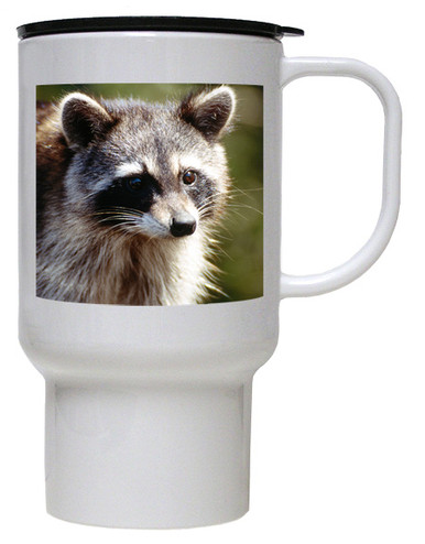 Raccoon Polymer Plastic Travel Mug