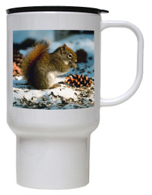 Squirrel Polymer Plastic Travel Mug