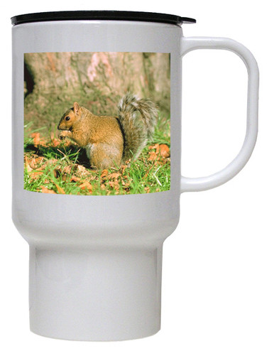 Squirrel Polymer Plastic Travel Mug