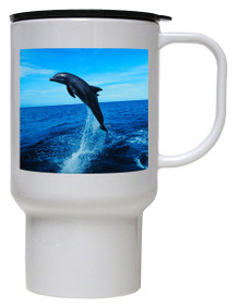 Dolphin Polymer Plastic Travel Mug