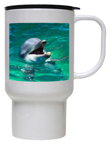 Dolphin Polymer Plastic Travel Mug