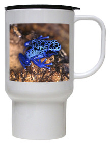 Blue Frog Polymer Plastic Travel Mug