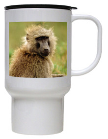 Baboon Polymer Plastic Travel Mug