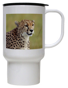 Cheetah Polymer Plastic Travel Mug