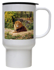 Lion Polymer Plastic Travel Mug